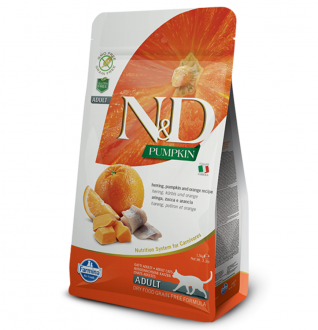 N&D Tahılsız Ringa Balıklı Bal Kabaklı ve Portakallı 1.5 kg Kedi Maması kullananlar yorumlar